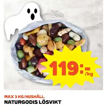 Naturgodis lösvikt