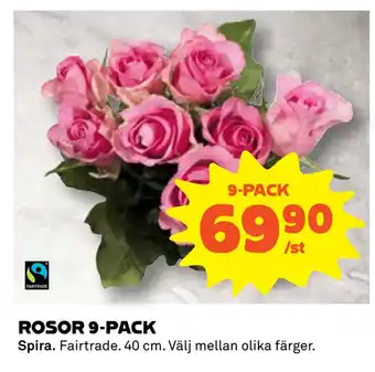 Coop Daglivs Rosor 9-pack erbjuda