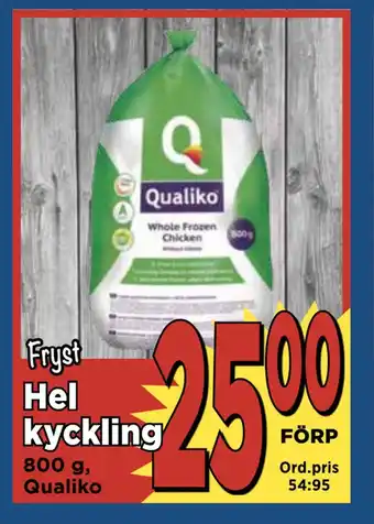Supergrossen Hel kyckling erbjuda