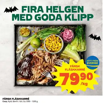 Coop Daglivs Färsk fläskkarré erbjuda
