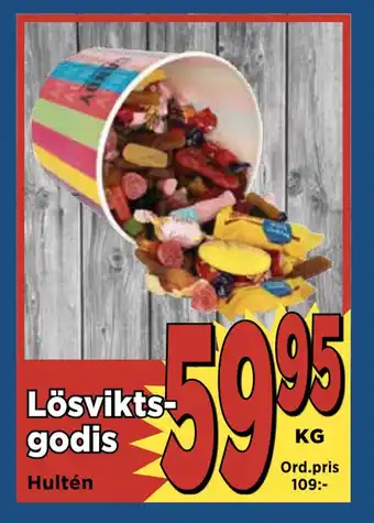 Supergrossen Lösviktsgodis erbjuda