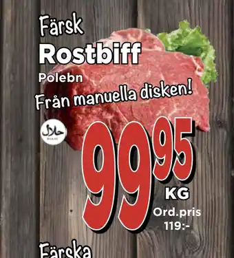 Supergrossen Rostbiff erbjuda