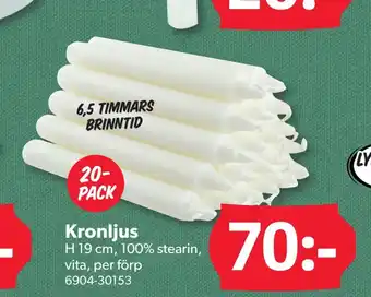 DollarStore Kronljus erbjuda
