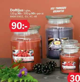 DollarStore Doftljus erbjuda
