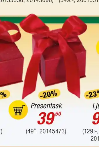 Guldfynd Presentask erbjuda