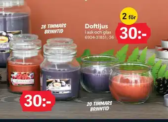 DollarStore Doftljus erbjuda