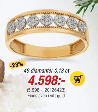 Guldfynd 49 diamanter 0,13 ct erbjuda