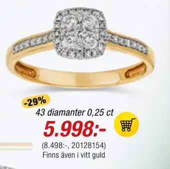 Guldfynd 43 diamanter 0,25 ct erbjuda