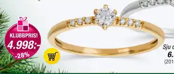 Guldfynd Sju diamanter 0,15 ct erbjuda