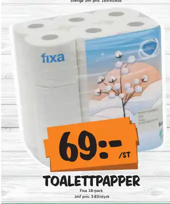 Bazaar Food market Toalettpapper erbjuda