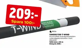 Jem&Fix VINDSKYDD T-WIND erbjuda