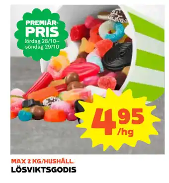 Coop LÖSVIKTSGODIS erbjuda