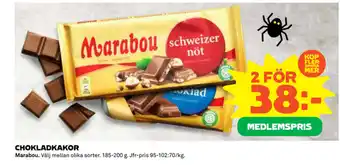 Coop CHOKLADKAKOR Marabou erbjuda