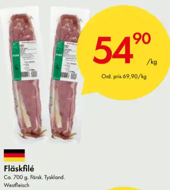 Snabbgross Fläskfilé 700g erbjuda