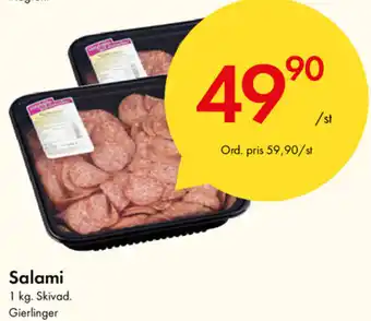 Snabbgross Salami 1kg erbjuda