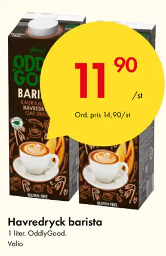 Snabbgross Valio Havredryck Barista 1L erbjuda