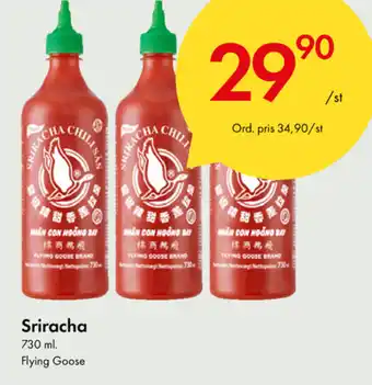 Snabbgross Sriracha Flying Goose 730ml erbjuda