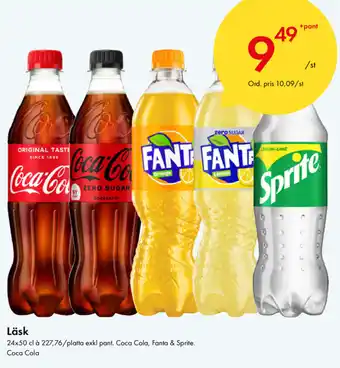 Snabbgross Läsk Coca Cola, Fanta & Sprite 24x50cl erbjuda