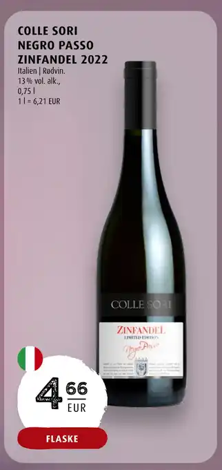 Scandinavian Park Colle sori negro passo zinfandel 2022 erbjuda