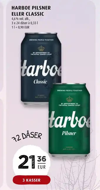 Scandinavian Park Harboe pilsner eller classic erbjuda