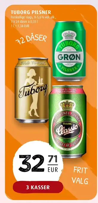 Scandinavian Park Tuborg pilsner erbjuda