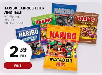 Scandinavian Park Haribo lakrids eller vingummi erbjuda