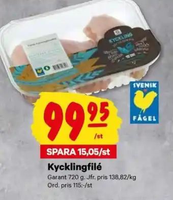 minmatbutik Kycklingfilé erbjuda