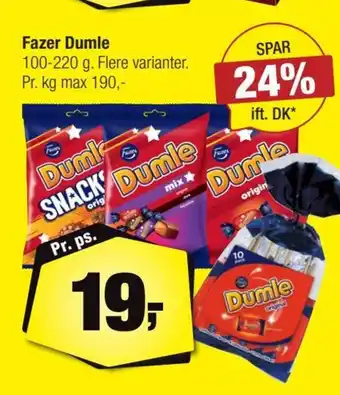 Calle Fazer Dumle erbjuda