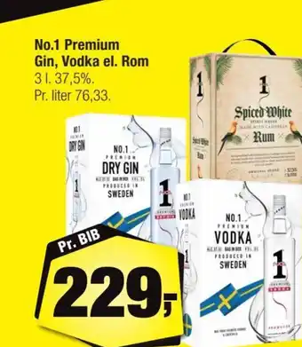 Calle No.1 Premium Gin, Vodka el. Rom erbjuda
