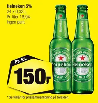 Calle Heineken 5% erbjuda