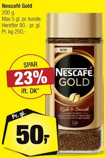 Calle Nescafé Gold erbjuda