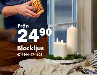 Biltema Blockljus erbjuda