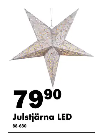 Biltema Julstjärna led erbjuda