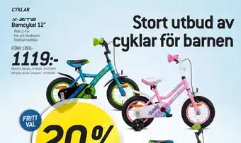 thansen Barncykel 12 erbjuda