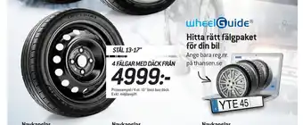 thansen 4 fälgar med däck erbjuda