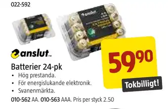 Jula Batterier 24-pk erbjuda