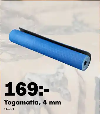 Biltema Yogamatta 4 mm erbjuda
