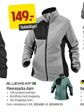 Jula Fleecejacka dam erbjuda
