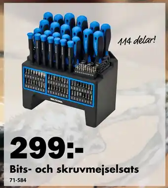 Biltema Bits- och skruvmejselsats erbjuda