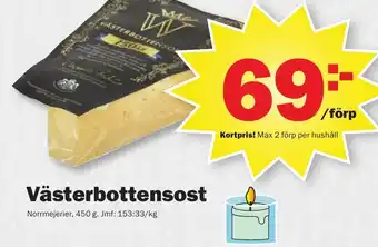 Pekås Västerbottensost erbjuda