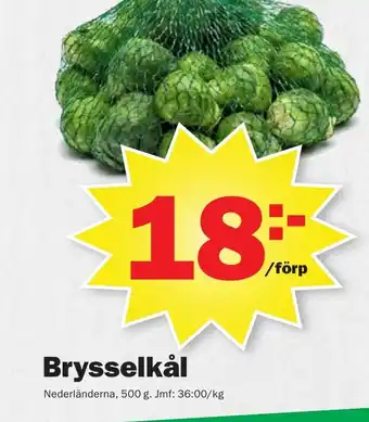 Pekås Brysselkål erbjuda