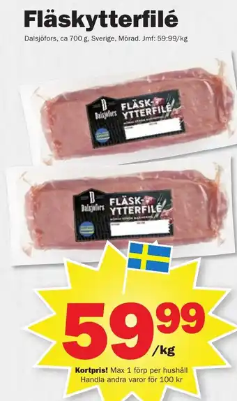 Pekås Fläskytterfilé erbjuda