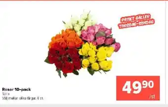Coop Extra Rosor 10-pack erbjuda