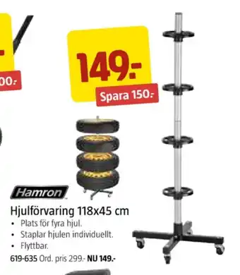 Jula Hamron hjulförvaring erbjuda