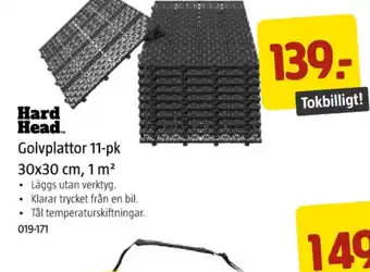 Jula Hard head golvplattor erbjuda