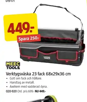 Jula Meec tools verktygsväska erbjuda