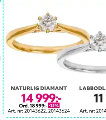 Albrekts Guld Naturlig diamant erbjuda
