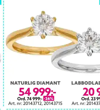 Albrekts Guld Naturlig diamant erbjuda