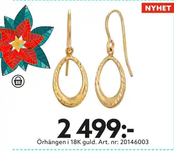 Albrekts Guld Örhängen i 18k guld erbjuda