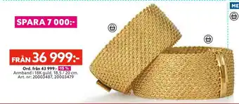 Albrekts Guld Armband i 18k guld erbjuda